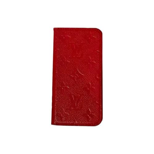 LOUIS VUITTON Кожа IPhone X XS Защитный Чехол Мерч Унисекс Алый