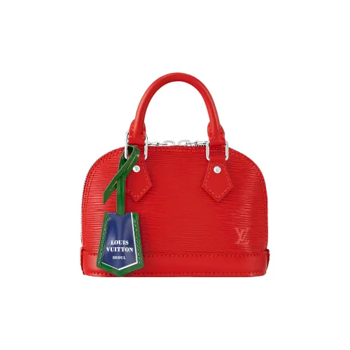 LOUIS VUITTON Epi Коровья кожа Сумка через плечо Сумка Extra Mini Женская Рубиновый Красный