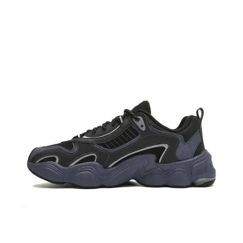 FILA FUSION Низкие кеды с толстой подошвой, черные, мужские