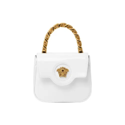 VERSACE La Medusa Коровья кожа Сумка через плечо Сумка Мини Женская Белая