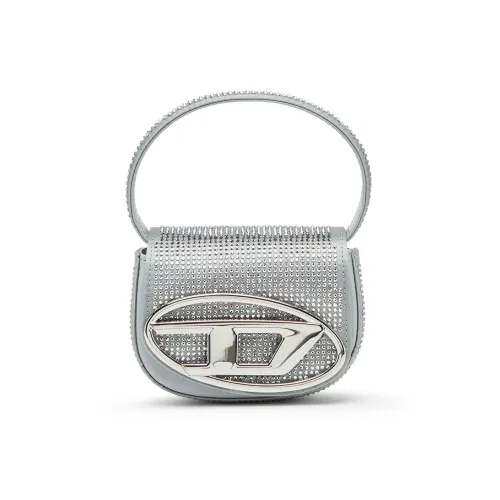 DIESEL с коровьей кожей и полиамид сумка через плечо сумка экстра маленькая женский серебряный