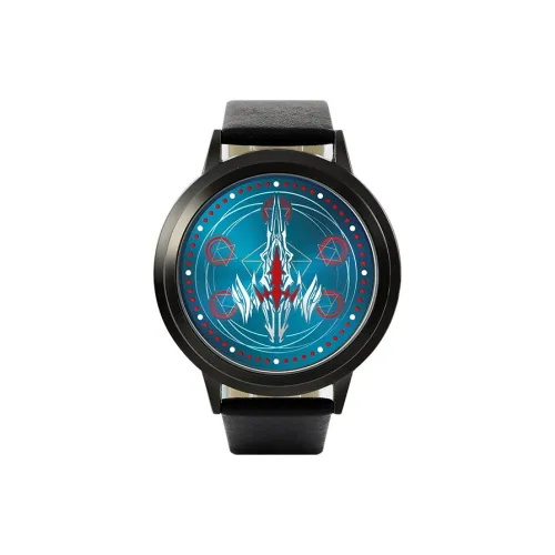 ingyunshi Devour Starry Sky Collaboration Электронный Механизм Искусственная кожа Ремешок Часы Унисекс Синий циферблат MZTKN 185