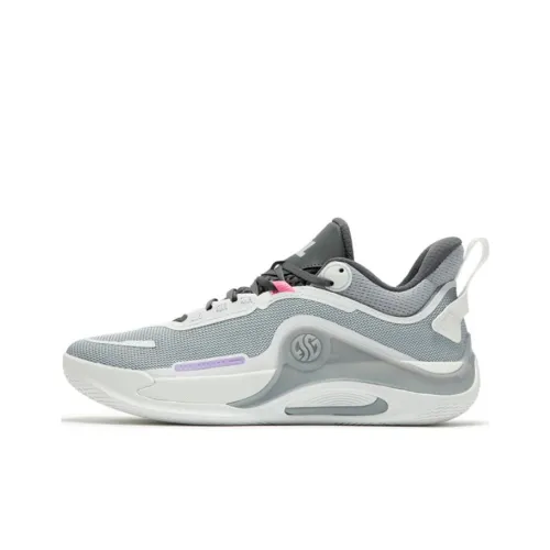 361° AG Износостойкие Дышащие Низкие Баскетбольные Кроссовки Мужские Серые