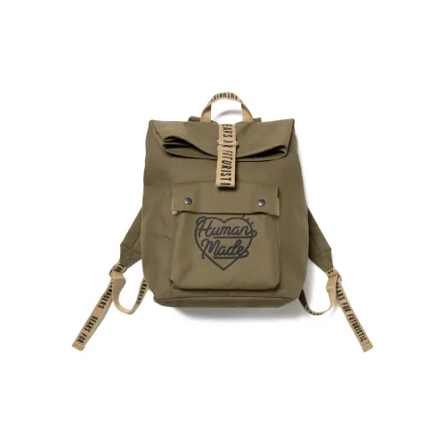HUMAN MADE Хлопок Canvas Backpack Standard Unisex Olive Green