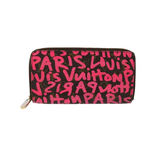 LOUIS VUITTON Монограмма Холст Кошелек Женский Розовый