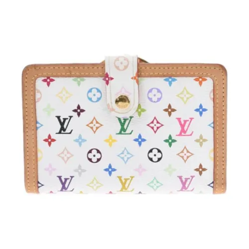 LOUIS VUITTON Кожа Кошелек Женский Белый