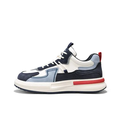 DEERWAY Низкий топ повседневный мужской синий красный