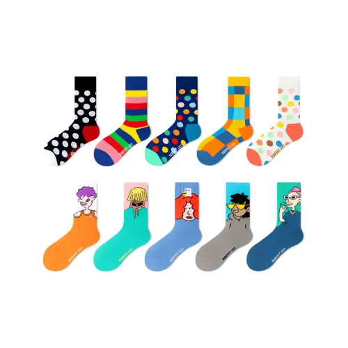 PL 10 пар унисекс носки MID до икры