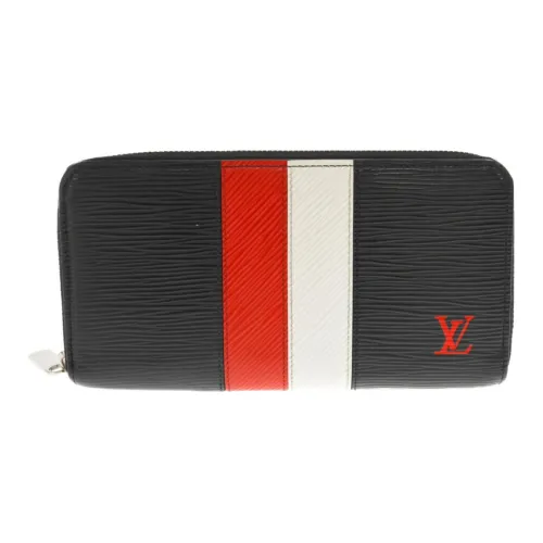 LOUIS VUITTON Zippy Кошелек из коровьей кожи Мужской Черный