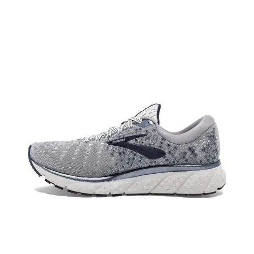 Brooks Glycerin 17 Амортизация Износостойкий Низкий Топ Беговые кроссовки Мужские Серые