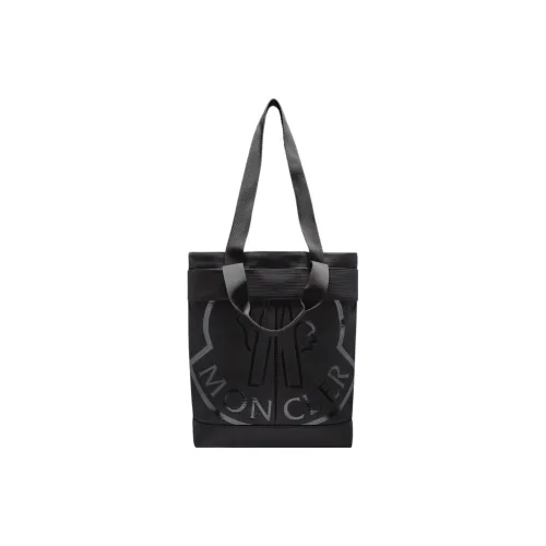 Moncler Cut Ткань Тоут Сумка Сумка для покупок Сумка Маленькая Мужская Черная