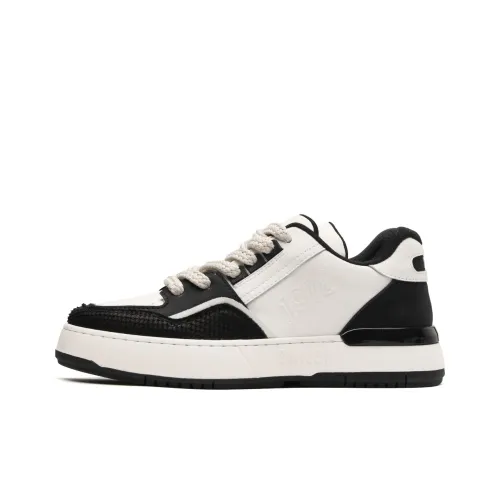 Скайтборд Кроссовки SMILEY Low Top Белые Черные Мужские
