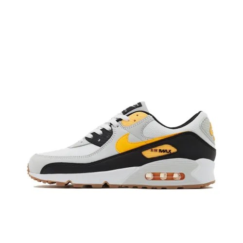 Nike Air Max 90 Low Топ Повседневная обувь Мужская Серый Черный Желтый
