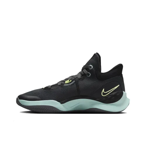 Nike Renew Elevate 3 Slip-Resistant Low Top Баскетбольные кроссовки Мужские Черные Серые