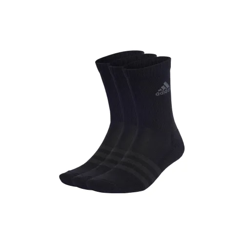 Adidas 3 шт Черный/темно-серый Унисекс MID Носки до икры