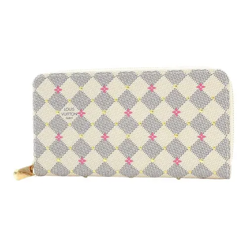 LOUIS VUITTON Холст Держатель для карт кошелек Женский Фуксия и Розовый