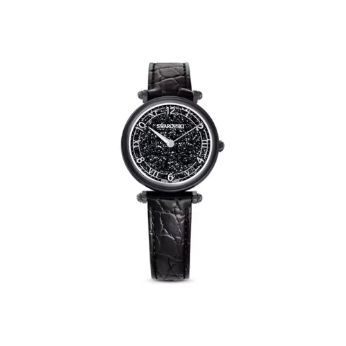 Swarovski Кварцевый Movement Женские Часы 35 мм Черные