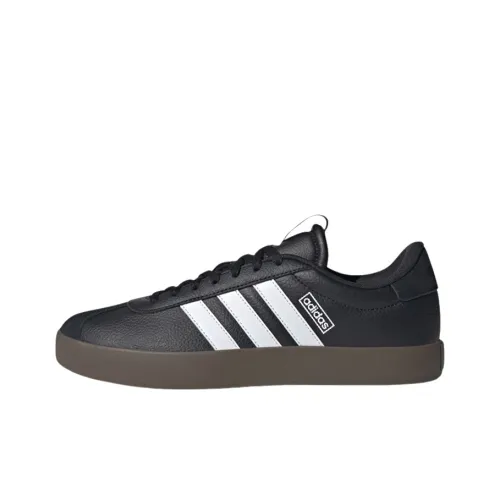 Adidas VL COURT 3,0 Slip-Resistant Low Top Скейтборд Кроссовки Мужские Черно-Белые