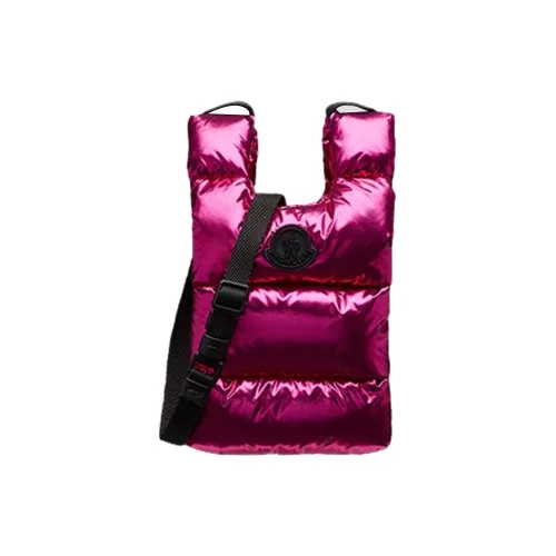 Moncler Ткань Тоут Сумка Сумка для покупок Сумка через плечо Маленькая Женская Ярко-розовая