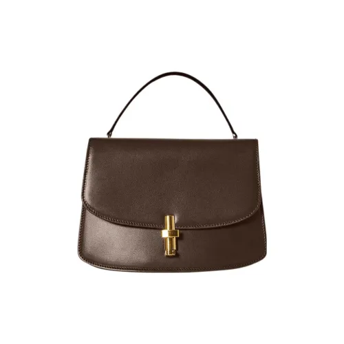 THE ROW Sofia 10 Smooth Calfskin Messenger Bag Bag Women's Bright Brown