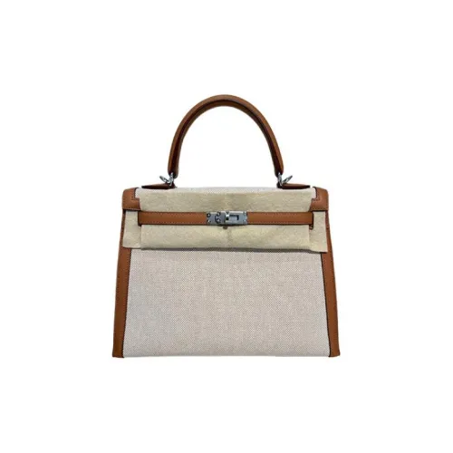 HERMES Kelly Swift Кожа Сумка Kelly Сумка Женская Золотисто-Коричневый