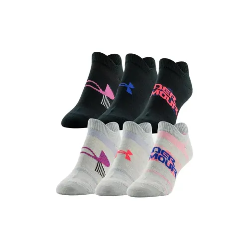 Under Armour 6 пар черных + черных + черных + белых + белых + белых женских носков