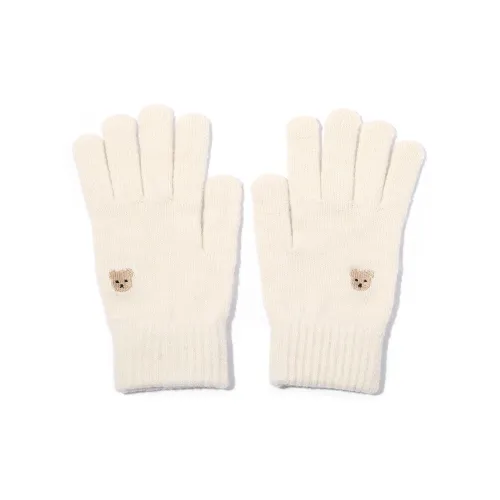 Clect Разделенные пальцы Вязаные перчатки Женские Белые Черные Малиновые Розовые