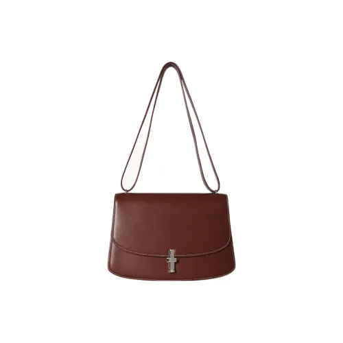 THE ROW Sofia 10 Smooth Calfskin Handbag Shoulder Bag Women's Cherry Wood Tone