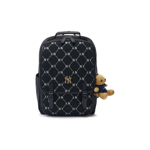 Mlb Base Logo Синтетическая кожа Рюкзак Стандартный Мужской Черный