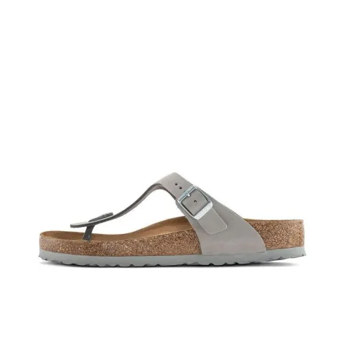 Birkenstock Gizeh Soft Footbed Шлепанцы Женские Narrow Version Серые