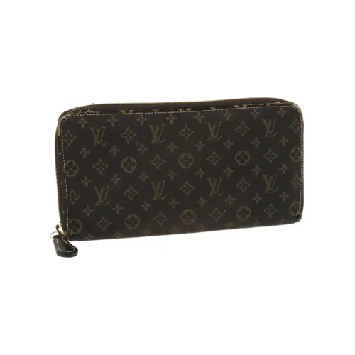 LOUIS VUITTON Zippy Canvas Wallet Mini Women's Brown