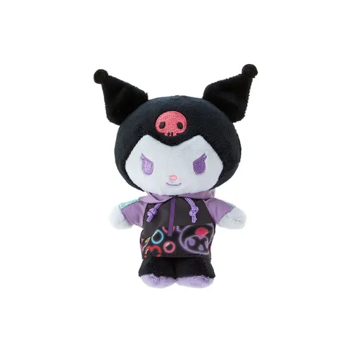Sanrio Family, Kuromi Neon Light Collection Куклы Plush Подвеска 15 см Высота