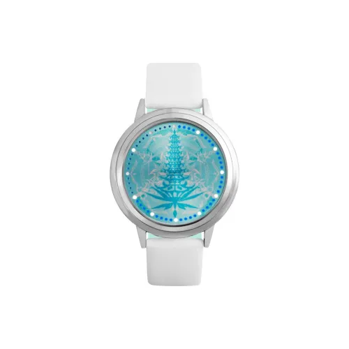 Ingyunshi Soul Land Коллаборация Электронный механизм Искусственная кожа Ремешок Часы Унисекс Синий циферблат