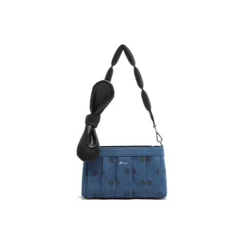 MICOCAH Сумки через плечо Гороховый узор Джинсовый материал Женские