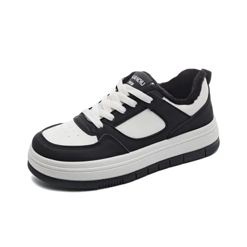 HUANQIU Низкий топ Скейтборд Кроссовки Женские Черные