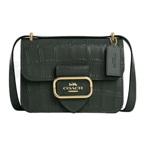 COACH Morgan Крокодиловый узор Тисненая кожа Сумка Сумка через плечо Сумка через плечо Маленькая Женская Яшма