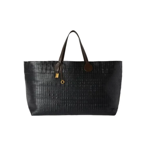 Loro Piana Сумка из коровьей кожи Сумка для покупок Экстра-большая сумка Женская Черная и Темно-шоколадная с жевательными конфетами