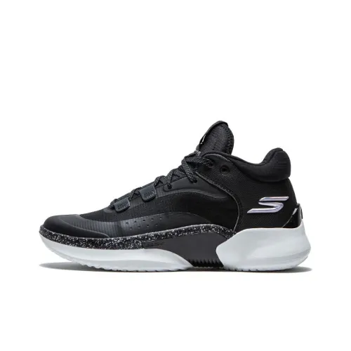 Skechers Баскетбольные кроссовки MID Топ Черный Белый Мужской