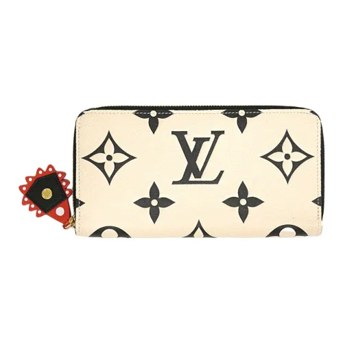 LOUIS VUITTON Monogram Empreinte Кожа Кошелек Унисекс Кремовый