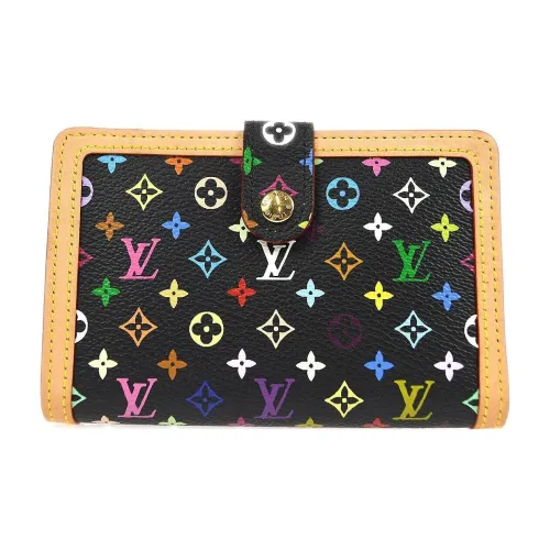 LOUIS VUITTON Monogram Холст Кошелек Женский Черный