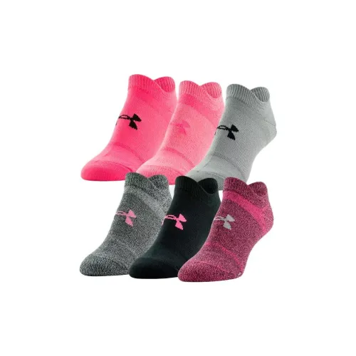 Under Armour Essential 6 пар Розовый+Розовый+Светло-серый+Серый + Черный+Темно-красный Женские носки