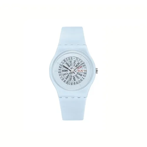 JULIUS JL Прозрачный циферблат часов Кварцевый механизм Смольный ремешок Часы Унисекс Синий циферблат