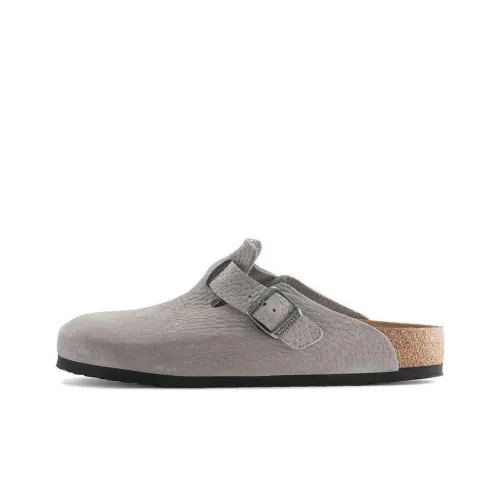 Биркенсток Бостон Домашние тапочки Унисекс Кит Серый