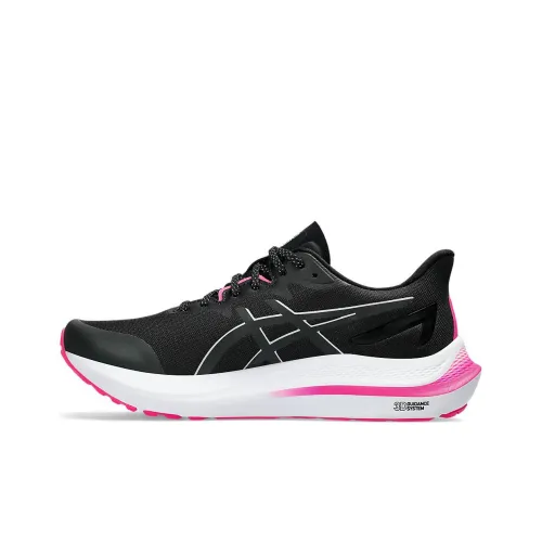 Asics GT 2000 12 Low Топ Беговые кроссовки Женские Черный белый розовый