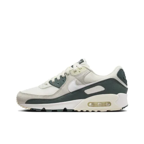 Nike Air Max 90 'Винтажный зеленый' Устойчивый к истиранию Низкий Топ Casual Женский Бежевый Зеленый