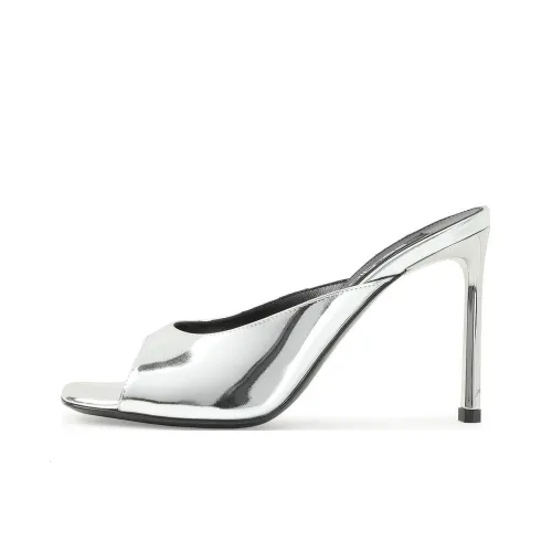 SERGIO ROSSI Слипоны Женские Серебряные