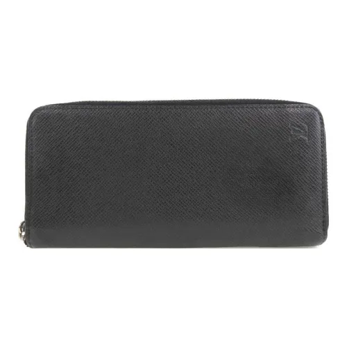 LOUIS VUITTON Taiga Кожа Кошелек Мужской Черный