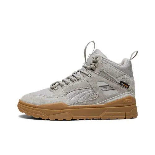 PUMA Slipstream Амортизация Износостойкие Высокие Кроссовки для Скейтбординга Унисекс Серые