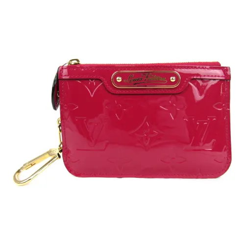 LOUIS VUITTON Лакированная кожа Кошелек Держатель для карт Стандартный Женский Индийский Розовый