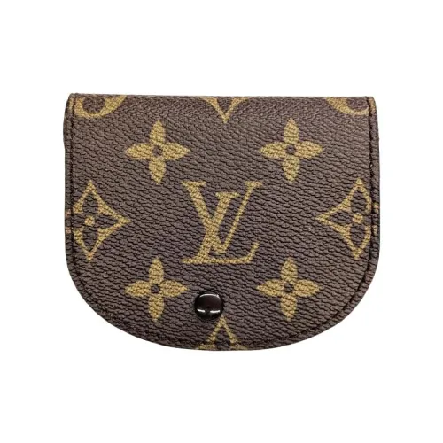 LOUIS VUITTON Холст Монетница Стандартная Унисекс Коричневый
